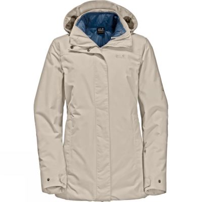 Chaquetas Jack Wolfskin Vernon 3-in-1 Mujer - Beige - Chile CNX640582